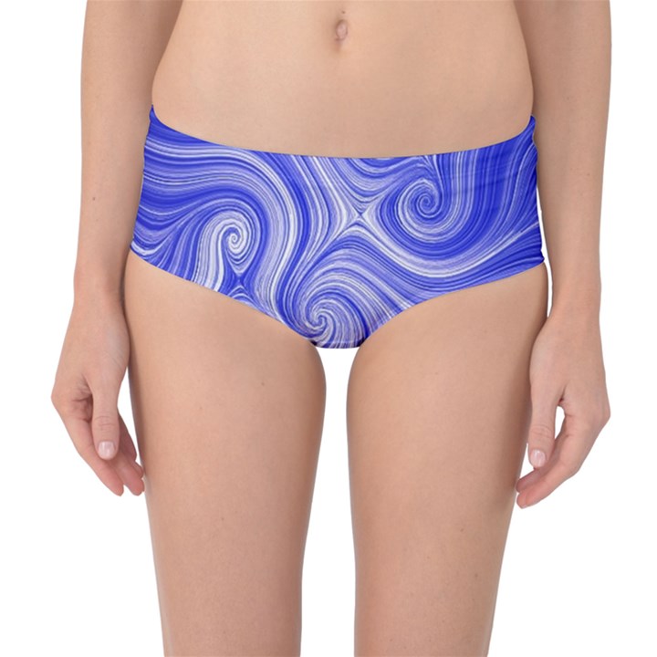 Electric Field Art LVII Mid-Waist Bikini Bottoms