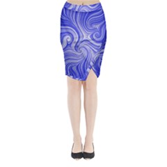 Electric Field Art Lvii Midi Wrap Pencil Skirt by okhismakingart