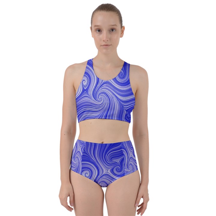 Electric Field Art LVII Racer Back Bikini Set