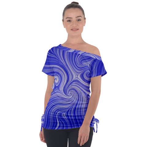 Electric Field Art Lvii Tie-up Tee by okhismakingart