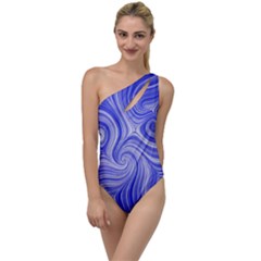 Electric Field Art Lvii To One Side Swimsuit