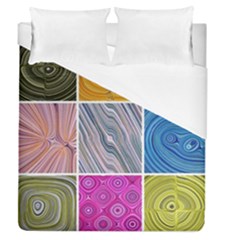 Electric Field Art Collage Ii Duvet Cover (queen Size) by okhismakingart