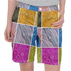 Electric Field Art Collage Ii Pocket Shorts