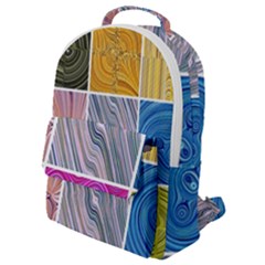 Electric Field Art Collage Ii Flap Pocket Backpack (small)