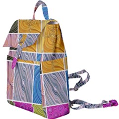 Electric Field Art Collage Ii Buckle Everyday Backpack