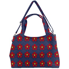 Red Begonias Double Compartment Shoulder Bag