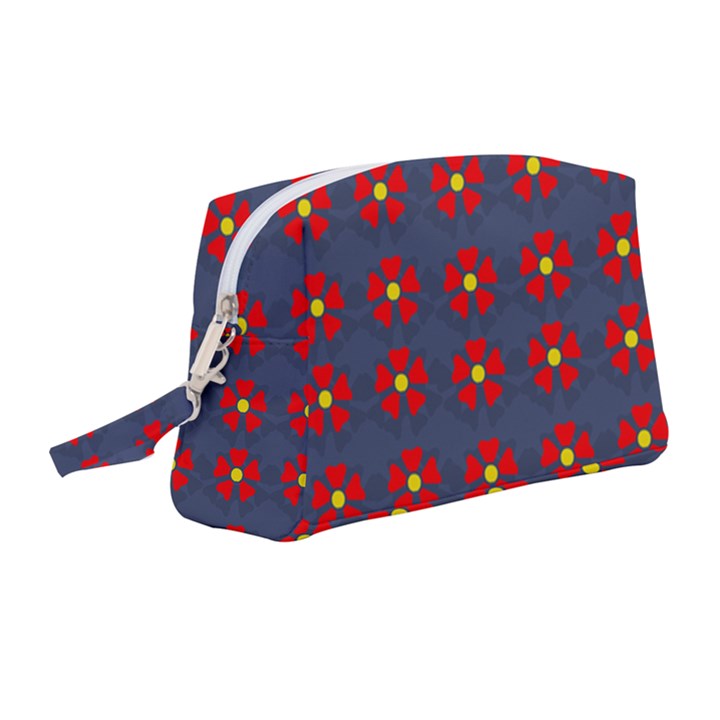 Red Begonias Wristlet Pouch Bag (Medium)