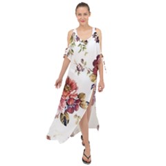 A Secret Garden Maxi Chiffon Cover Up Dress