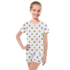 Birds, Animal, Cute, Sketch, Wildlife, Wild, Cartoon, Doodle, Scribble, Fashion, Printed, Allover, For Kids, Drawing, Illustration, Print, Design, Patterned, Pattern Kids  Mesh Tee And Shorts Set