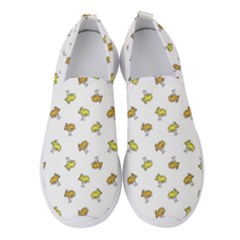 Birds, Animal, Cute, Sketch, Wildlife, Wild, Cartoon, Doodle, Scribble, Fashion, Printed, Allover, For Kids, Drawing, Illustration, Print, Design, Patterned, Pattern Women s Slip On Sneakers