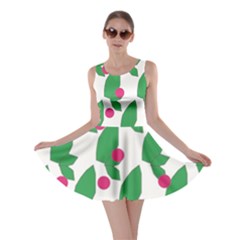 Feuilles Et Pois Skater Dress