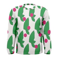 Feuilles Et Pois Men s Long Sleeve Tee