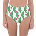 Feuilles Et Pois Reversible High-Waist Bikini Bottoms View3