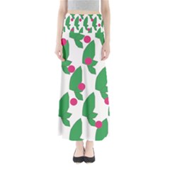 Feuilles Et Pois Full Length Maxi Skirt by perlette