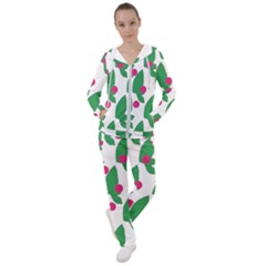 Feuilles Et Pois Women s Tracksuit by perlette