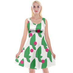 Feuilles Et Pois Reversible Velvet Sleeveless Dress by perlette