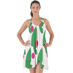 Feuilles Et Pois Show Some Back Chiffon Dress