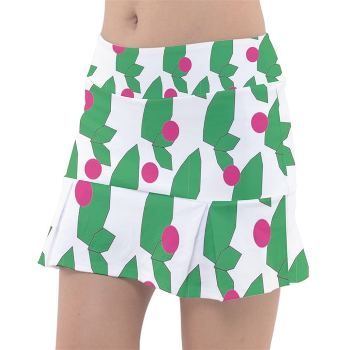 Feuilles Et Pois Tennis Skirt