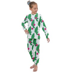 Feuilles Et Pois Kids  Long Sleeve Set 