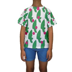 Feuilles Et Pois Kids  Short Sleeve Swimwear