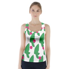 Feuilles Et Pois Racer Back Sports Top