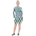 Feuilles Et Pois Button Long Sleeve Dress View2