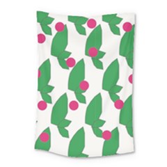 Feuilles Et Pois Small Tapestry