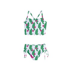 Feuilles Et Pois Girls  Tankini Swimsuit