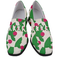 Feuilles Et Pois Women s Chunky Heel Loafers