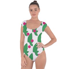 Feuilles Et Pois Short Sleeve Leotard 