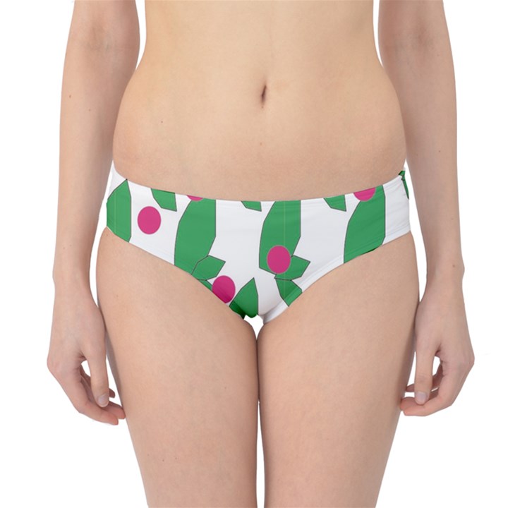 Feuilles Et Pois Hipster Bikini Bottoms