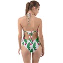 Feuilles Et Pois Halter Cut-Out One Piece Swimsuit View2