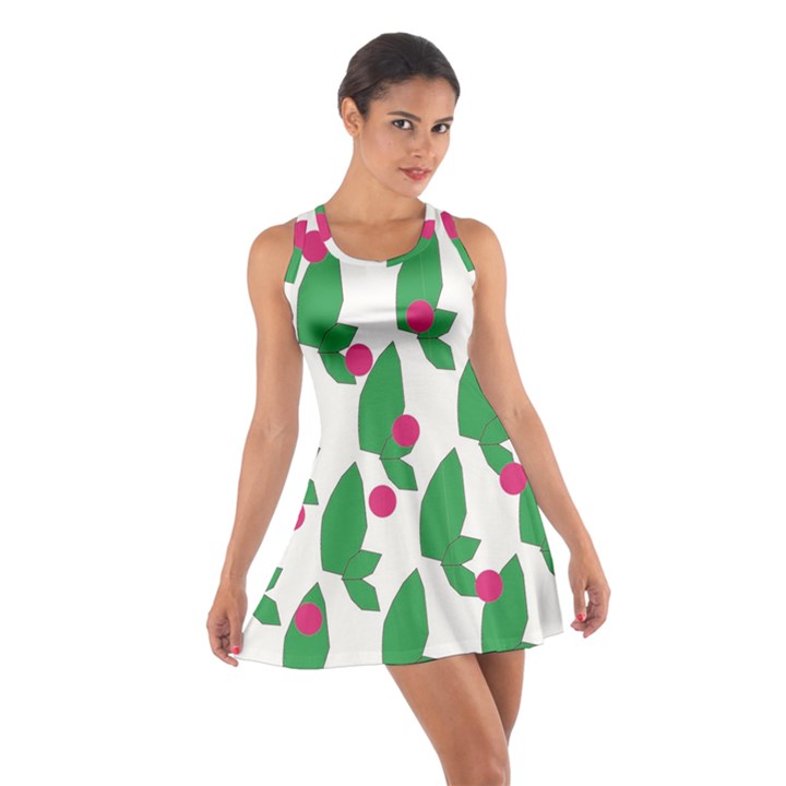 Feuilles Et Pois Cotton Racerback Dress