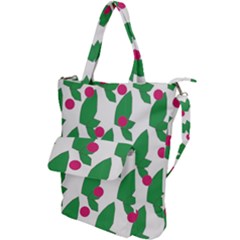 Feuilles Et Pois Shoulder Tote Bag by perlette