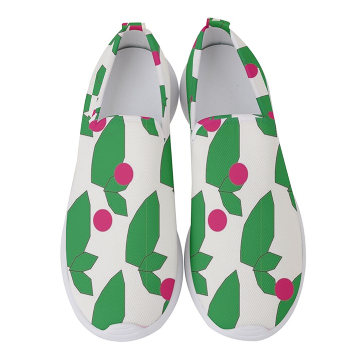 Feuilles Et Pois Women s Slip On Sneakers