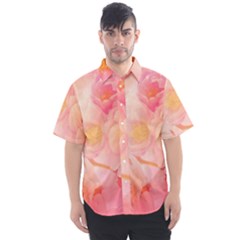 Wonderful Floral Design, Soft Colors Men s Short Sleeve Shirt