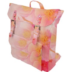 Wonderful Floral Design, Soft Colors Buckle Up Backpack