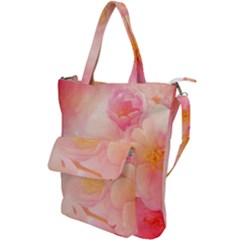 Wonderful Floral Design, Soft Colors Shoulder Tote Bag