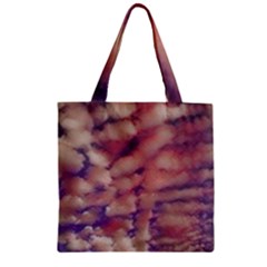 Clouds Zipper Grocery Tote Bag by StarvingArtisan