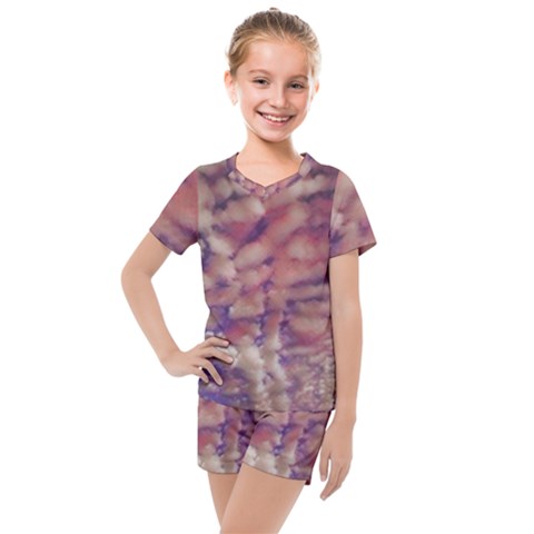 Clouds Kids  Mesh Tee And Shorts Set by StarvingArtisan