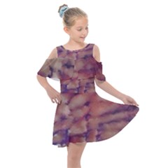 Clouds Kids  Shoulder Cutout Chiffon Dress