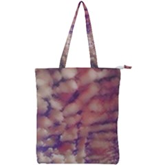 Clouds Double Zip Up Tote Bag