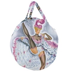 Bal Du Moulin Rouge French Cancan Giant Round Zipper Tote by StarvingArtisan