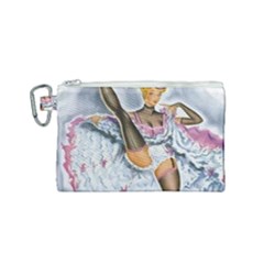 Bal Du Moulin Rouge French Cancan Canvas Cosmetic Bag (small) by StarvingArtisan