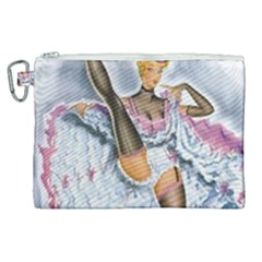 Bal Du Moulin Rouge French Cancan Canvas Cosmetic Bag (xl) by StarvingArtisan