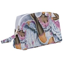 Bal Du Moulin Rouge French Cancan Wristlet Pouch Bag (large)