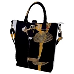 Pernis Champagne Buckle Top Tote Bag