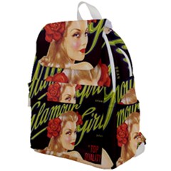 Blonde Bombshell Retro Glamour Girl Posters Top Flap Backpack