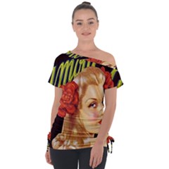 Blonde Bombshell Retro Glamour Girl Posters Tie-up Tee