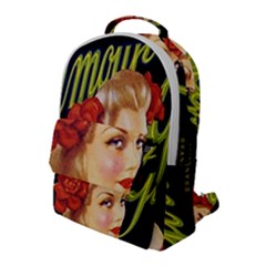 Blonde Bombshell Retro Glamour Girl Posters Flap Pocket Backpack (large) by StarvingArtisan